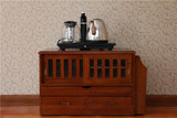 实木暖瓶架 厨房多功能收纳柜 茶艺柜碗碟柜 餐边柜 喝茶桌