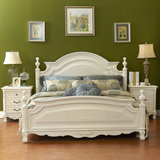 欧式床白色实木床简约开放漆法式床1.5m美式仿古双人床婚床1.8米