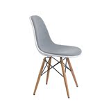 预售设计师时尚经典造型塑料木脚欧式实木简约单人休闲沙发餐椅