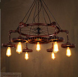 loft复古创意齿轮餐厅咖啡厅吊灯美式工业酒吧网咖个性灯饰