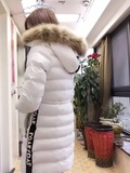 2015年冬季棉衣中长有帽羽绒棉时尚潮流修身，真毛可拆 韩版