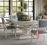 美式仿古实木餐桌 欧式创意餐厅餐桌椅组合 长方形西餐桌 会议桌