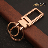 JOBON中邦汽车钥匙扣男挂件高档创意精美包装金属不锈钢钥匙链圈