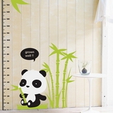 墙贴 纸儿童房间卧室贴纸 身高尺幼儿园教师布置 婴儿熊猫身高贴