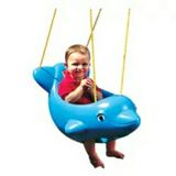 室内外自制海豚秋千鱼宝宝摇椅儿童座椅幼儿园玩具户外吊椅（加大