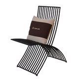 包邮折叠椅靠背个性铁艺餐椅咖啡椅设计师休闲椅子会议简易办公椅