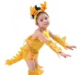 六一儿童表演服装 幼儿舞蹈演出服团体动物服装 可爱小龙人卡通服