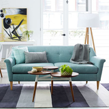 北欧式布艺沙发小户型双人三人组合沙发可拆洗客厅简约懒人沙发
