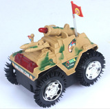 新款电动翻斗坦克车急速特技车模拟闪光发射大炮军事模型玩具礼物