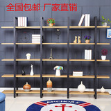 宜家钢木书架化妆品置物架简易货架展示柜书柜陈列架客厅创意隔板