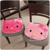 HelloKitty凯蒂猫儿童坐垫 办公室椅垫 粉色毛绒卡通坐垫