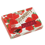 日本原装进口朱古力 明治MEIJI 至尊钢琴草莓夹心巧克力26枚120g