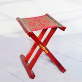 山东实木马扎便携式折叠木凳子40高度加粗槐木枣木成人座椅包邮
