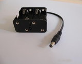 LED荧光黑板电池盒配8节5号电池DC接口12V输出移动电源包邮