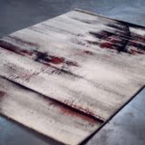 土耳其进口客厅地毯混纺沙发茶几地毯卧室床边地毯水墨抽象抽地毯