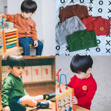 16秋新款韩版儿童男女童布朗熊系列精梳棉针织衫开衫纯棉宝宝毛衣