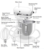 进口美国KitchenAid厨宝5K5SS多功能奶油机搅拌机和面机