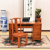 特价 明清仿古中式古典家具 实木雕花写字台 办公桌 电脑桌带椅子