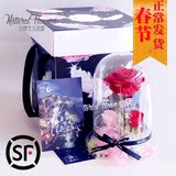 小王子玫瑰花 巨型永生花玻璃罩礼盒母亲节生日礼物蓝色妖姬礼品