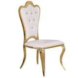 欧式不锈钢餐椅  时尚皮布靠背椅 高档餐厅酒店咖啡厅餐椅