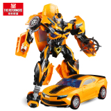 合金版变形玩具金刚大黄蜂大号汽车人机器人模型儿童男孩玩具礼物