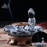 现代印度泰国陶瓷佛像特色香炉香插 线香盘 塔香座 香具佛堂摆件