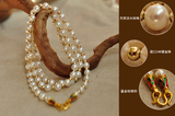 天然珍珠砗磲泰国佛牌链子 水晶佛牌链 泰国佛牌专用珍珠项链