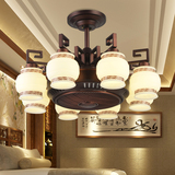 欧式负离子风扇灯带电风扇客厅灯带风扇的电扇吊灯隐形吊扇灯餐厅