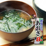 日本进口速食汤 神州一味噌汤 石莼海莴苣减盐味增汤 8袋即食 169