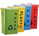 包邮环保小区分类户外垃圾桶可回收家用垃圾筒室外收纳桶铁皮大号