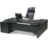 1.2米1.4米1.6老板电脑桌台式家用笔记本员工桌文员办公桌黑色012