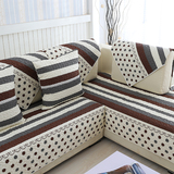 防滑全棉斜纹沙发垫布艺简约四季实木纯棉组合皮沙发坐垫冬沙发套