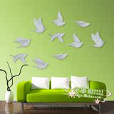 简约现代壁饰小鸟墙饰背景墙装饰品鸽子壁挂创意客厅立体装饰挂件