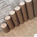 天然壁炉装饰原木料摆件木头拍摄道具圆木木柱木桩柴火搬家路引
