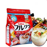 日本进口食品麦片冲饮 卡乐比水果谷物颗粒早餐冲饮即食麦片800g