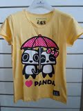 佐丹奴 新款女装修身PANDA 熊猫印花T恤（女友） 01393037