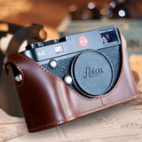 徕卡Leica莱卡M9-P/M9/M8/徕卡M-E皮套相机包半套手柄真皮包原装
