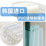 韩国进口 PVC超厚防撞条保护条 透明玻璃门边角防护 2M装