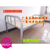 加厚铁艺单层床 学生床硬板床 铁床 员工床1.2米单人床成人宿舍床
