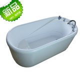 新品环保独立式亚克力五件套浴缸 小圆形保温浴缸1.3 1.5 1.65米