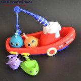 外贸原单出口非代购 宝宝童洗澡戏水玩具喷水钓鱼小船玩水玩具