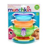 美国麦肯齐Munchkin吸盘碗/零食碗 不含BPA 3个装，正品保证