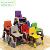 奇特乐豪华椅C型 幼儿园儿童塑料靠背椅子 早教中心休闲椅