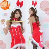 B8082红色黑色燕尾服圣诞节公主裙小礼服洋装舞台演出兔子兔女郎