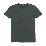 HM 夏季新款 欧版宽肩大码 男士全棉重工水洗纯色圆领短袖T恤 H&M