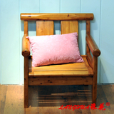 重庆厂家直销订做定做实木柏木北欧乡村现代田园单人沙发凉椅椅子