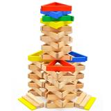 积木叠叠高抽 140片木制桶装叠叠乐 早教成人益智游戏玩具10-12岁