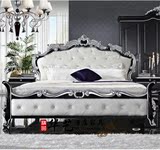酒店家具双人床 实木雕刻简约时尚双人床 1米8 欧式大床
