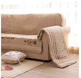 出口日本原单全棉布艺单双人沙发垫 和风简约沙发巾椅子罩限量