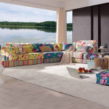 爱依瑞斯沙发正品布料 彩色沙发时尚现代布艺沙发 客厅组合沙发